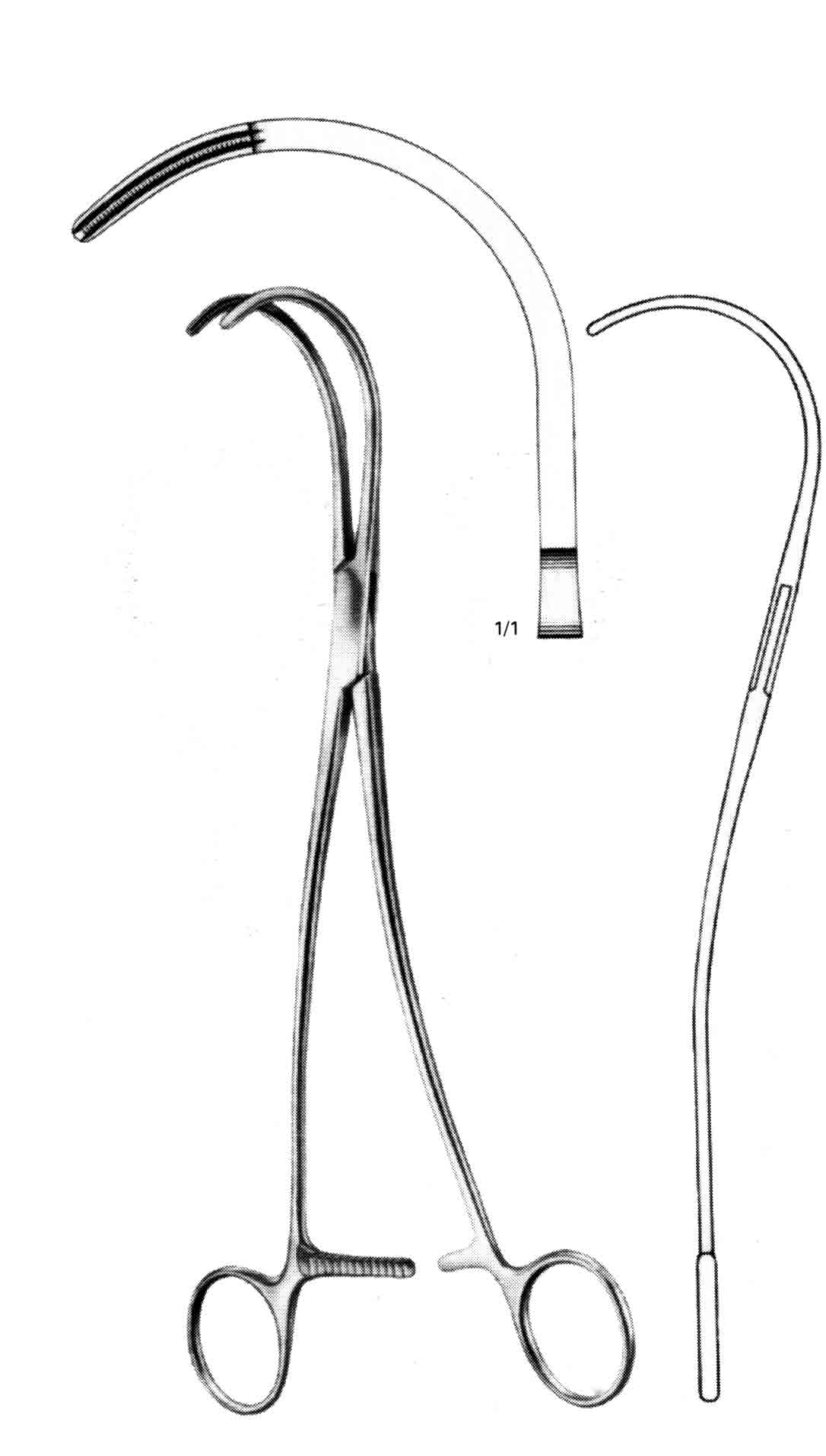 DE BAKEY KLEMP AT.100MM 26.5 CM